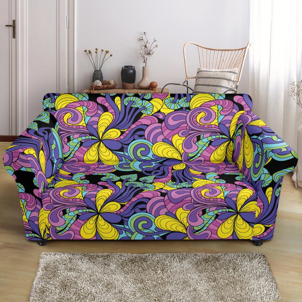 Trippy Print Design LKS305 Loveseat Couch Slipcover