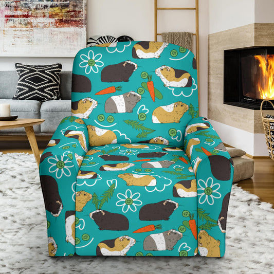 Guinea Pig Print Design LKS402 Recliner Slipcover with Pocket