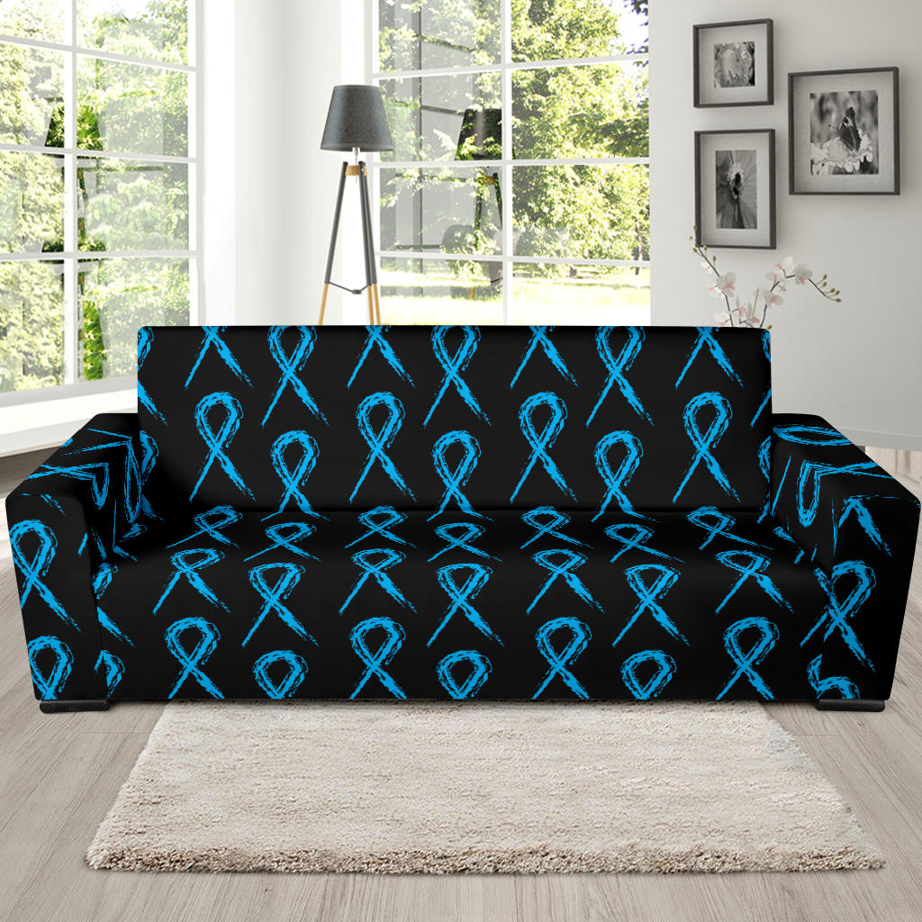 Prostate cancer Pattern Print Design A02 Sofa Slipcover