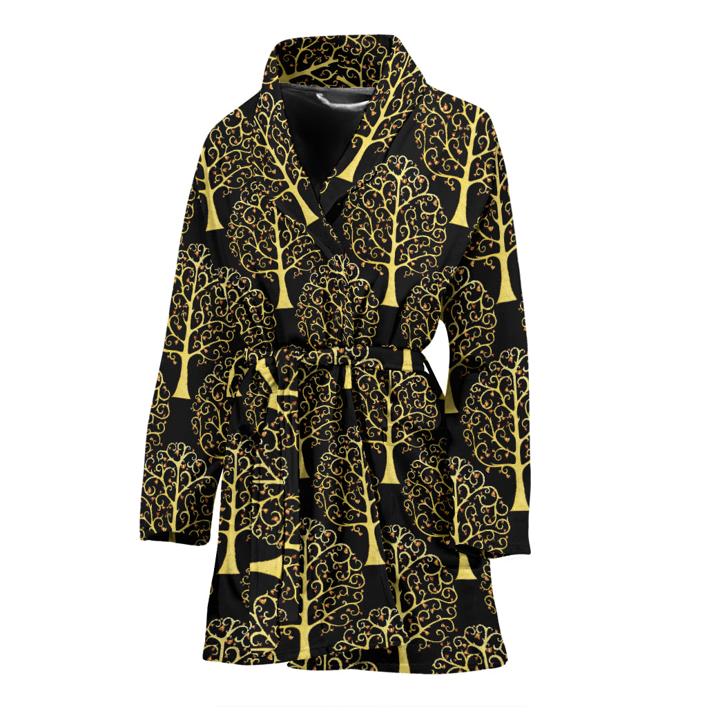 Tree Of Life Print Design LKS302 Women Bathrobe