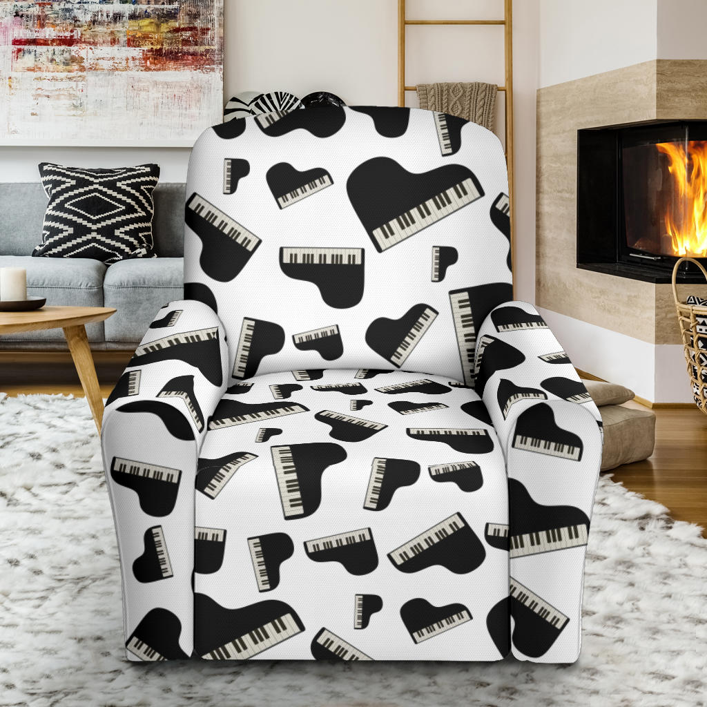 Piano Print Design LKS405 Recliner Slipcover with Pocket