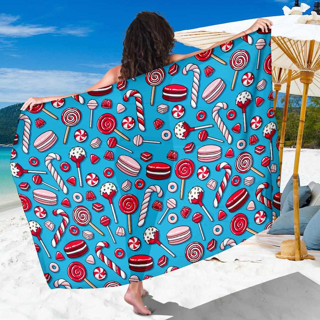 Candy Pattern Print Design 05 Sarong Pareo Wrap