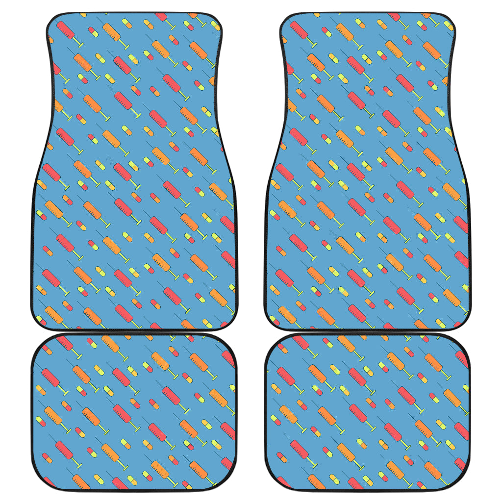 Phlebotomist Medical Pattern Car Floor Mats Front Back