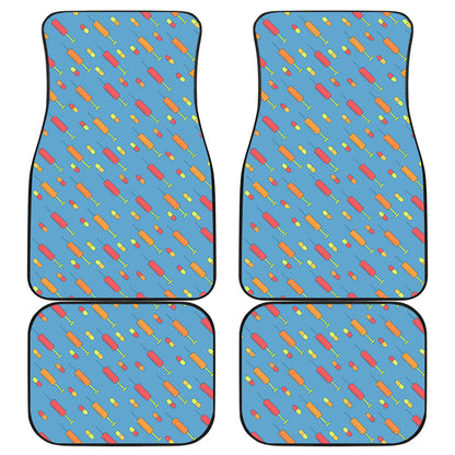 Phlebotomist Medical Pattern Car Floor Mats Front Back