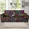 Music note Pattern Print Design A01 Sofa Slipcover