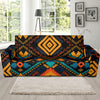 Kente Pattern Print Design 05 Sofa Slipcover