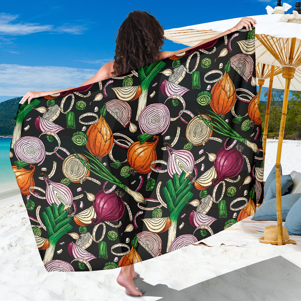 Onion Pattern Print Design A03 Sarong Pareo Wrap
