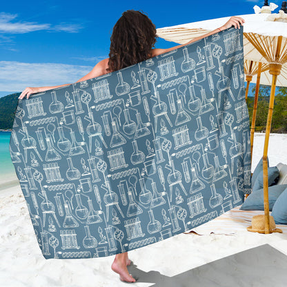 Chemical Pattern Print Design 05 Sarong Pareo Wrap