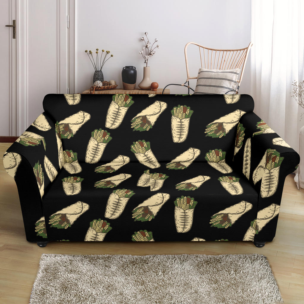 Burrito Print Design LKS303 Loveseat Couch Slipcover