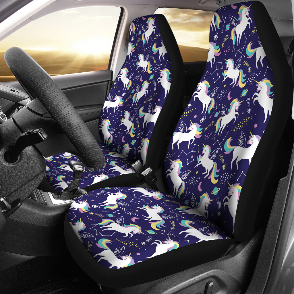 Unicorn Print Design LKS305 Car Seat Covers