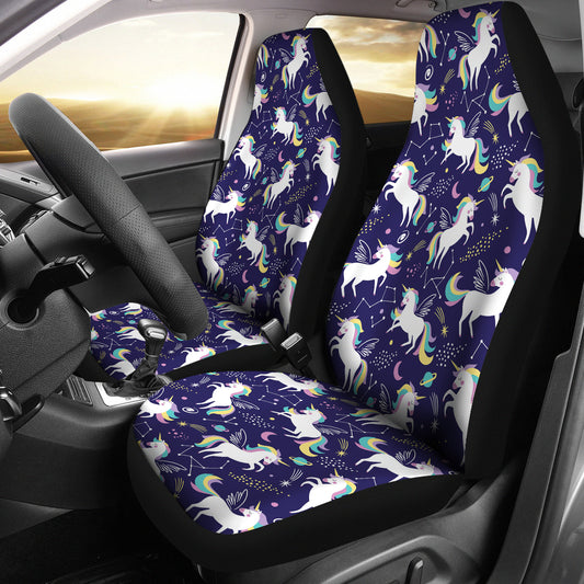 Unicorn Print Design LKS305 Car Seat Covers