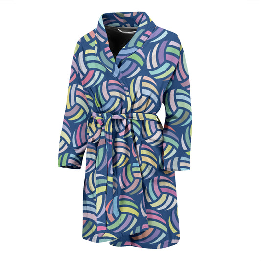 Volleyball Print Design LKS301 Men Bathrobe