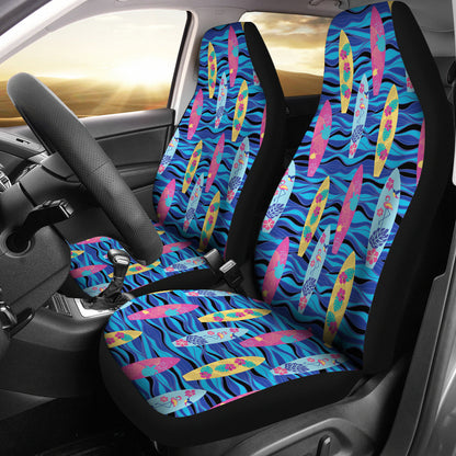 Surfboard Print Design LKS304 Car Seat Covers