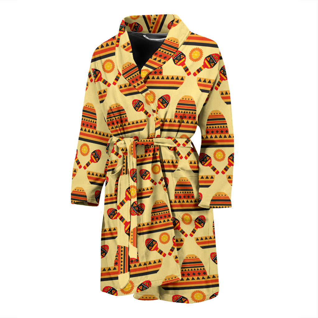 Maracas Print Design LKS403 Men Bathrobe
