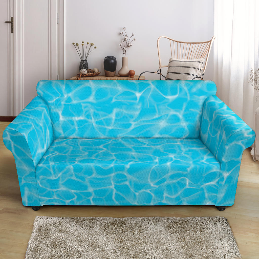 Swimming Pool Texture Print Design LKS301 Loveseat Couch Slipcover