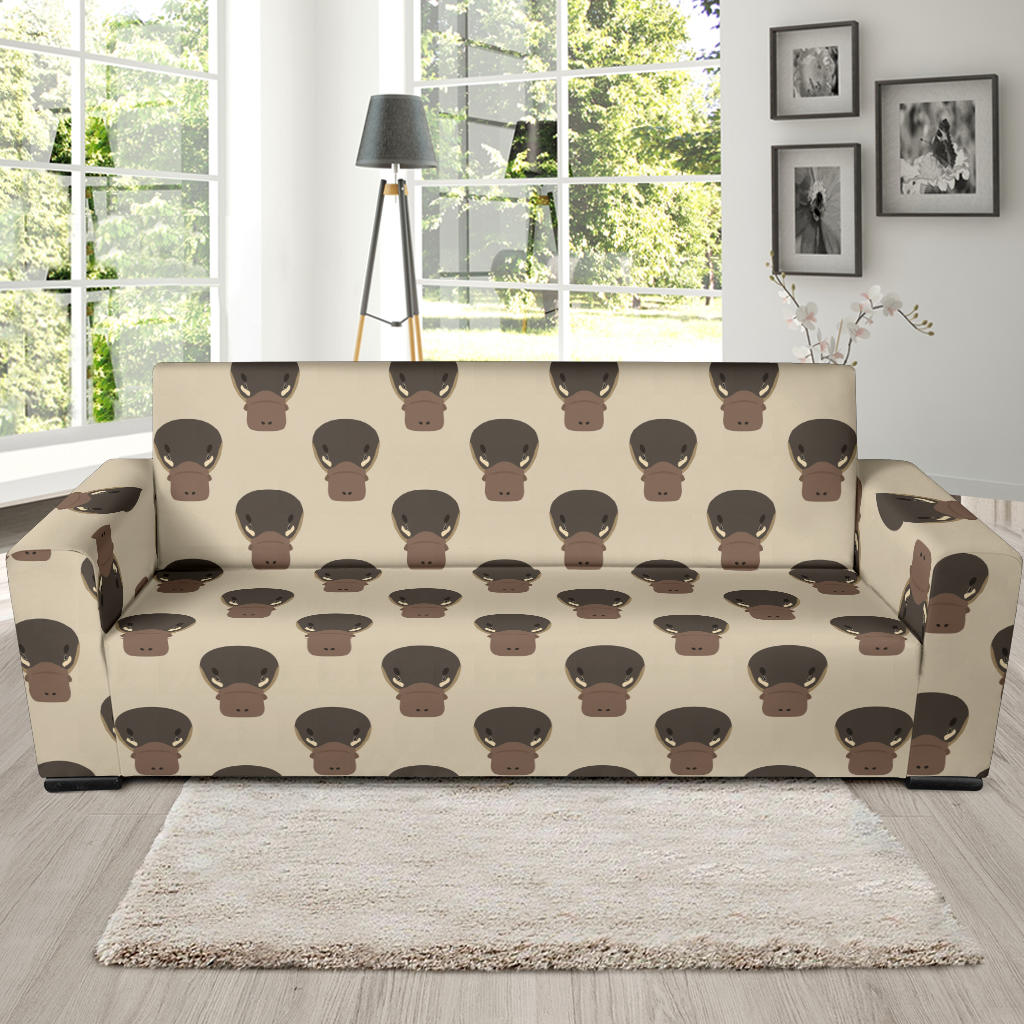 Platypus Pattern Print Design A03 Sofa Slipcover