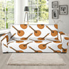 Mandolin Pattern Print Design 01 Sofa Slipcover