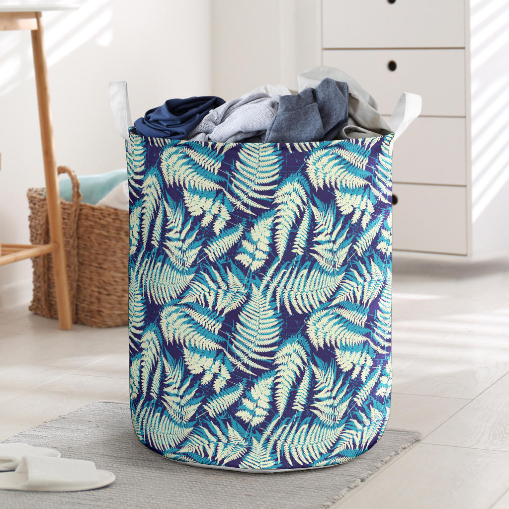 Fern Leave Summer Print Pattern Laundry Basket