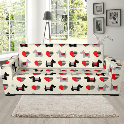 Scottish Terriers Print Design LKS3010 Sofa Slipcover