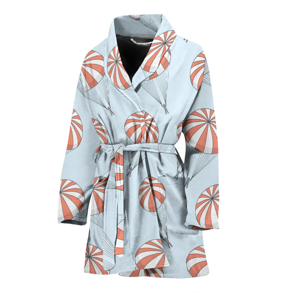 Skydiving Pattern Print Design 01 Women Bathrobe