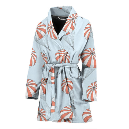 Skydiving Pattern Print Design 01 Women Bathrobe