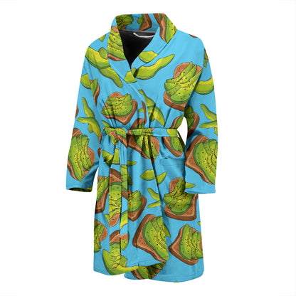 Sandwich Avocado Print Design LKS306 Men Bathrobe