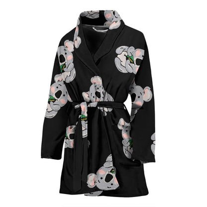 Koala Pattern Print Design 05 Women Bathrobe
