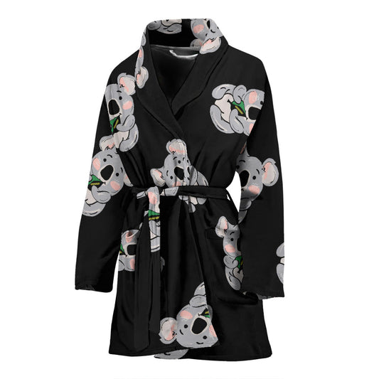 Koala Pattern Print Design 05 Women Bathrobe