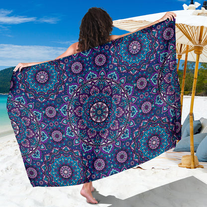 Medallion Pattern Print Design 05 Sarong Pareo Wrap