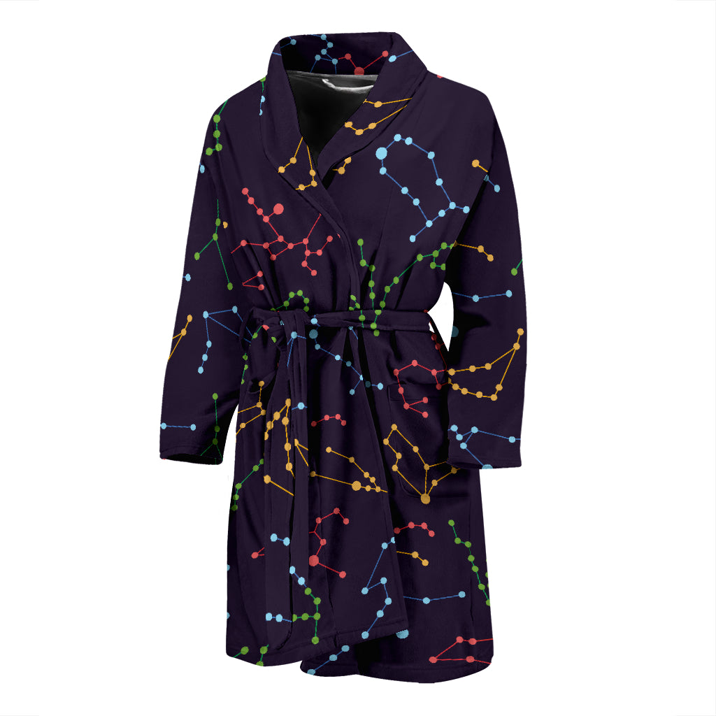 Zodiac Print Design LKS301 Men Bathrobe