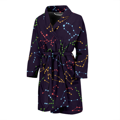 Zodiac Print Design LKS301 Men Bathrobe