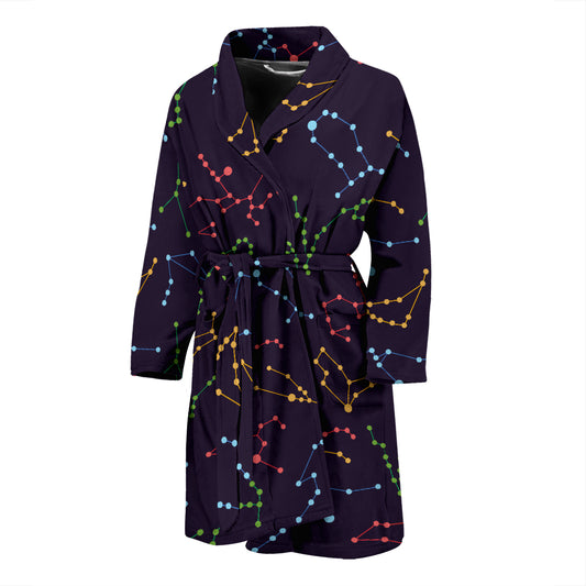Zodiac Print Design LKS301 Men Bathrobe