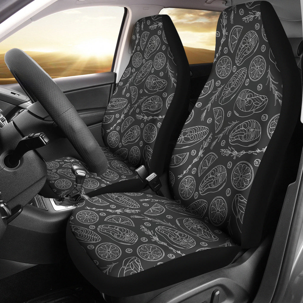 Steak Print Design LKS301 Car Seat Covers