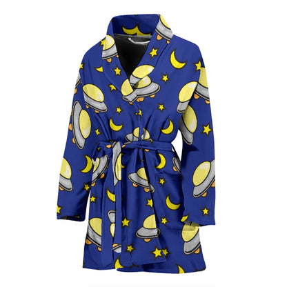 UFO Print Design LKS309 Women Bathrobe