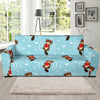 Sea Otter Cute Pattern Print Design 04 Sofa Slipcover