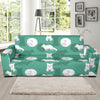 Arctic Fox Pattern Print Design Sofa Slipcover