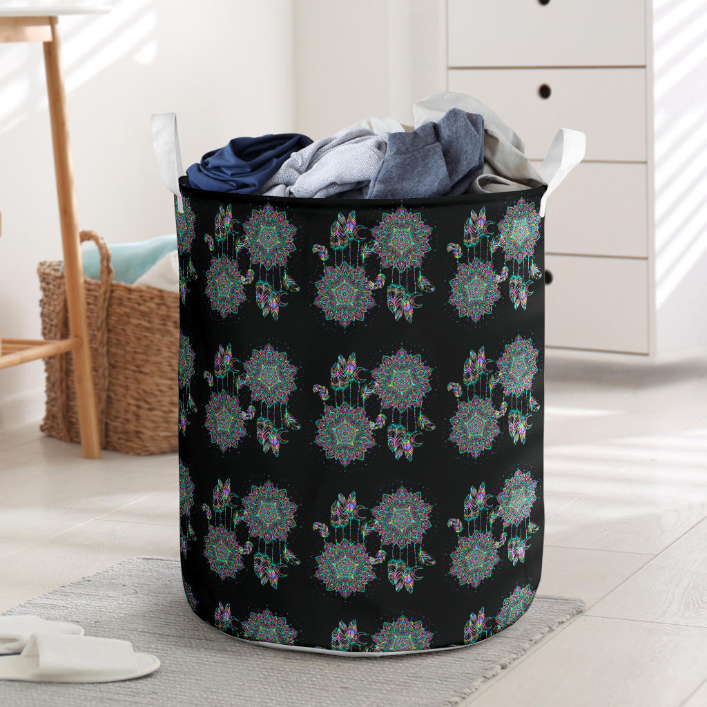 Dream Catcher Colorful Hand Draw Laundry Basket