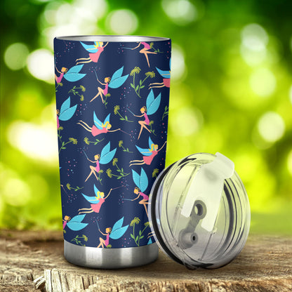 Fairy with flower Print Pattern Tumbler