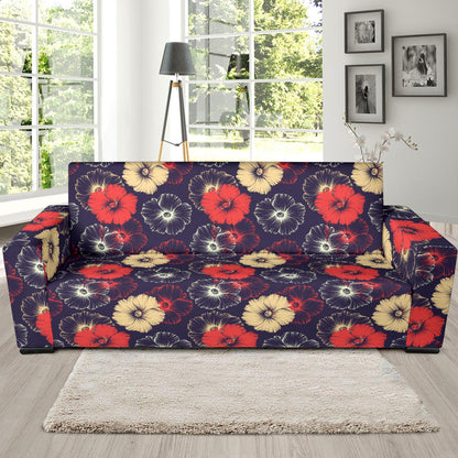 Tropical Flower Print Design LKS302 Sofa Slipcover