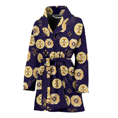 Sakura Print Design LKS303 Women Bathrobe