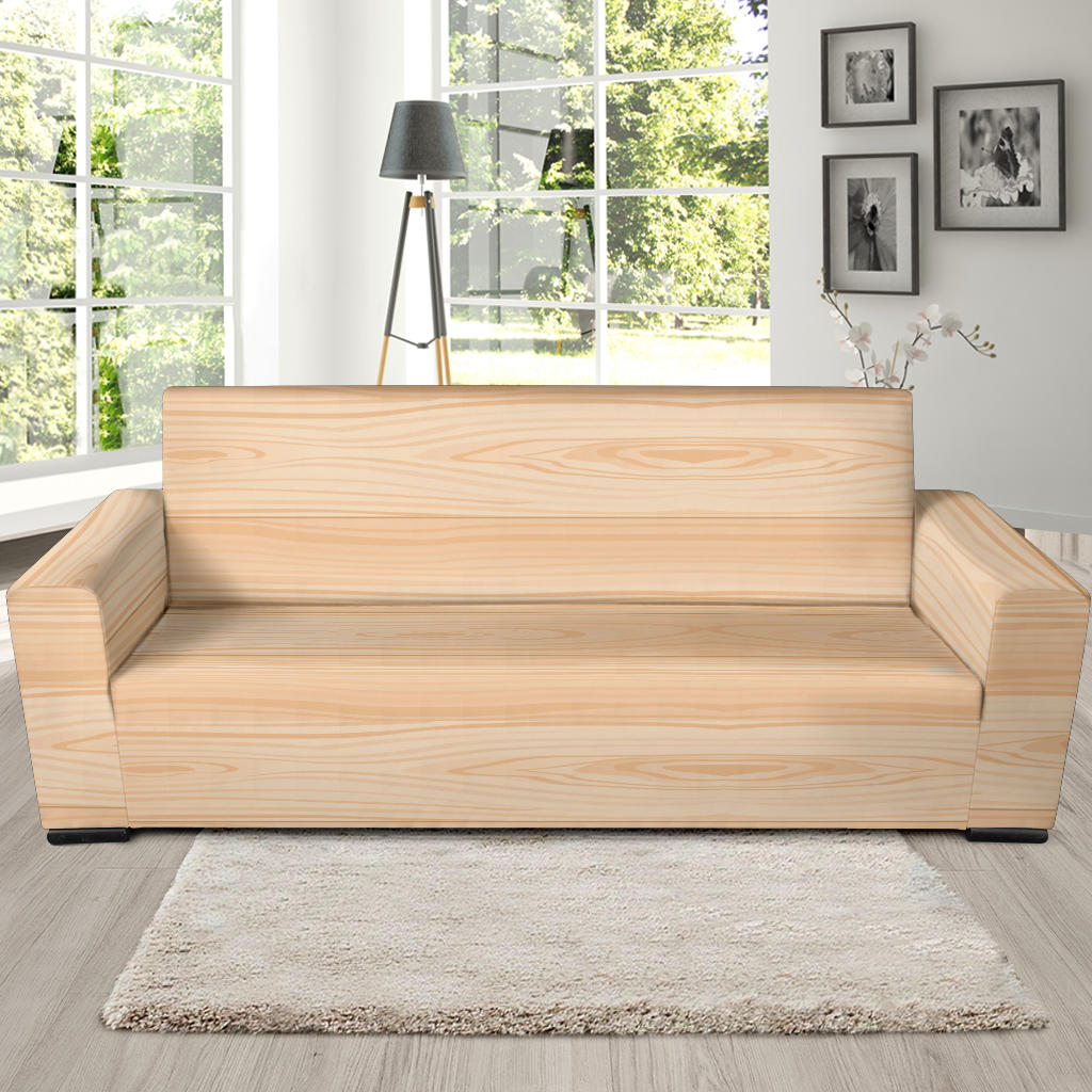 Wood Texture Print Design LKS302 Sofa Slipcover