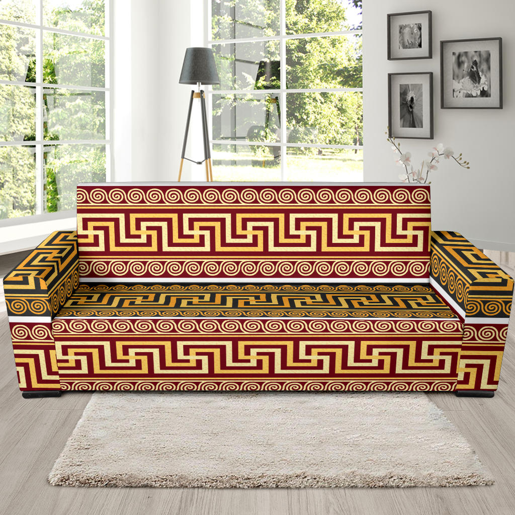 Ancient Greek Pattern Print Design LKS302 Sofa Slipcover
