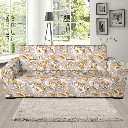 Seashell Print Design LKS309 Sofa Slipcover
