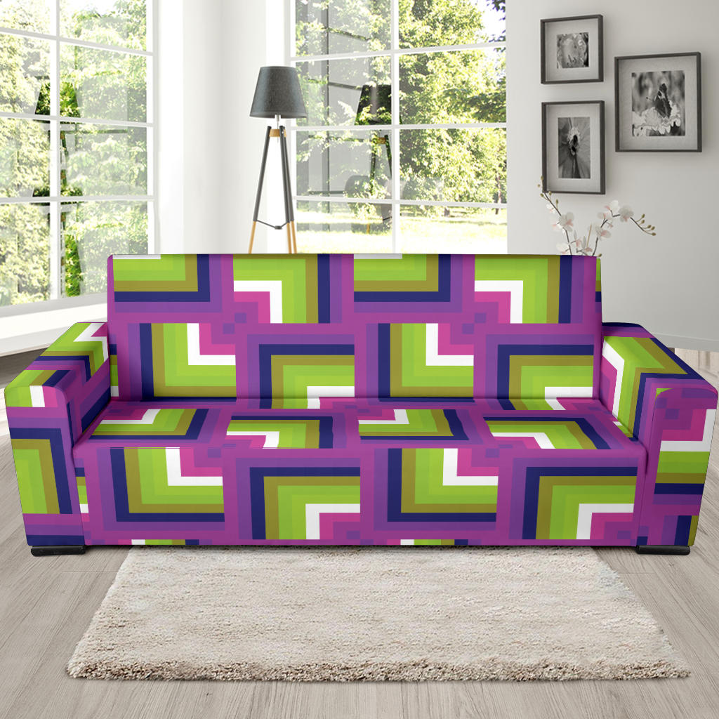 Optical illusion Pattern Print Design A05 Sofa Slipcover