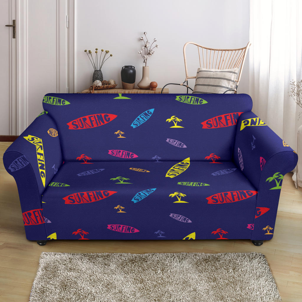 Surfboard Print Design LKS305 Loveseat Couch Slipcover