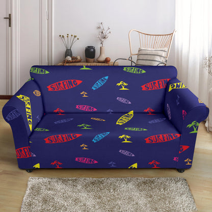 Surfboard Print Design LKS305 Loveseat Couch Slipcover