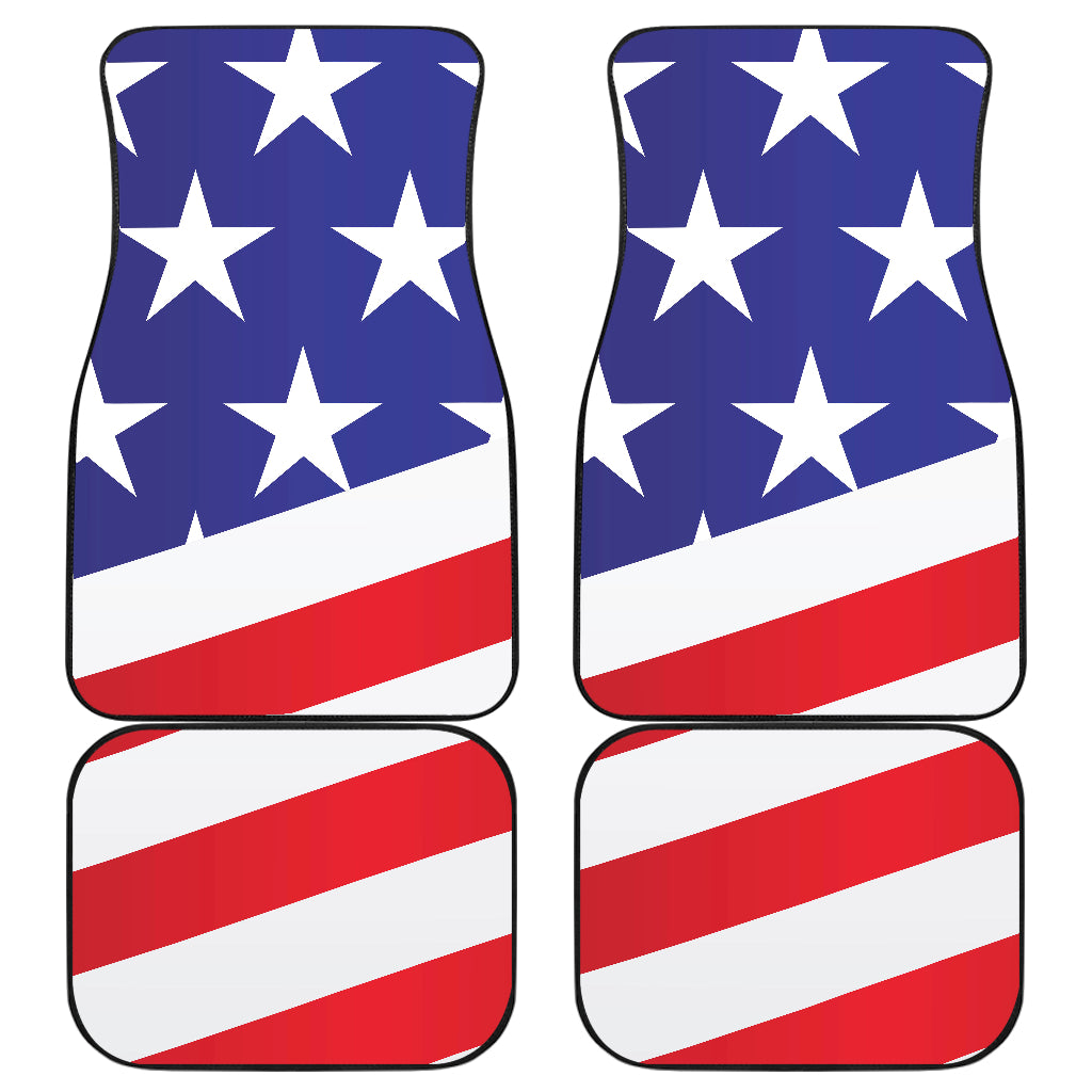 American flag Print Car Floor Mats Front Back