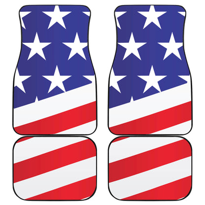 American flag Print Car Floor Mats Front Back