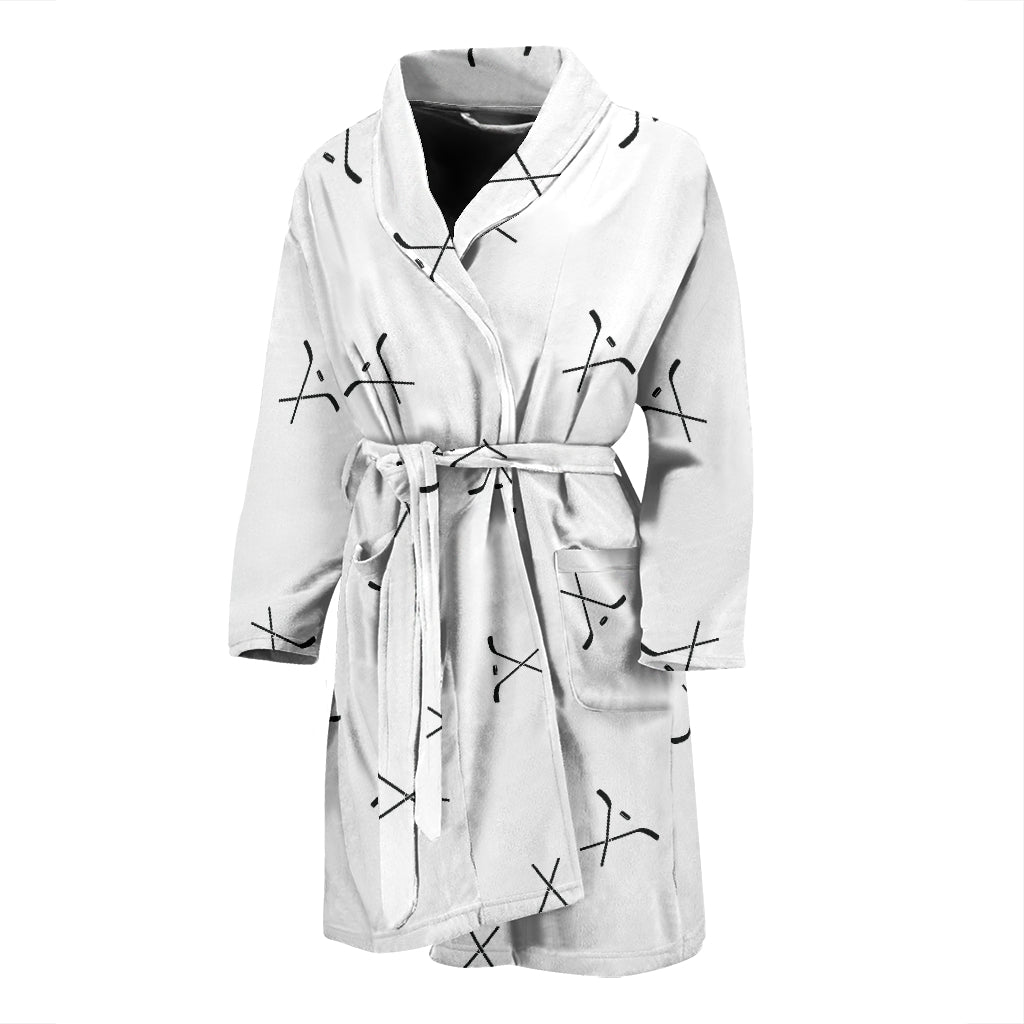 Hockey Print Design LKS304 Men Bathrobe