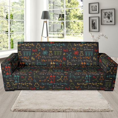Chemical Pattern Print Design 03 Sofa Slipcover